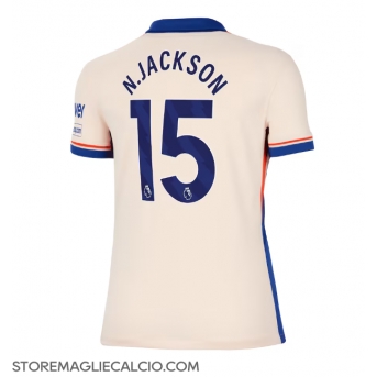 Chelsea Nicolas Jackson #15 Maglia Gara Trasferta Repliche 2024-25 Donna